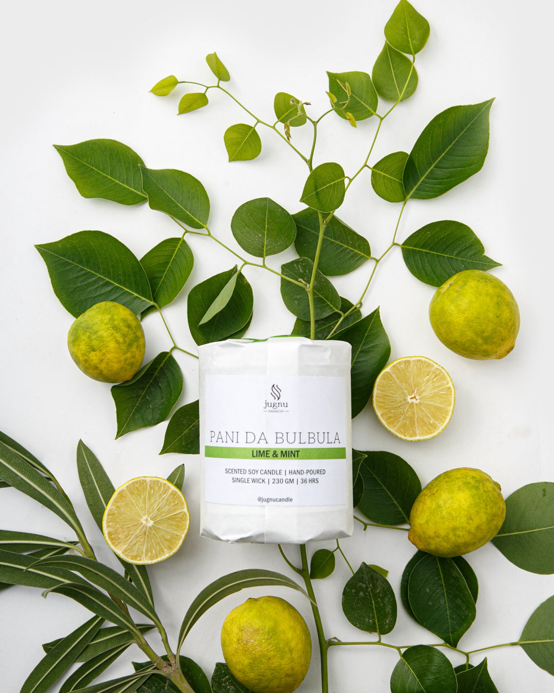 Pani Da Bulbula (Lime & Mint) - Scented Soy Candle