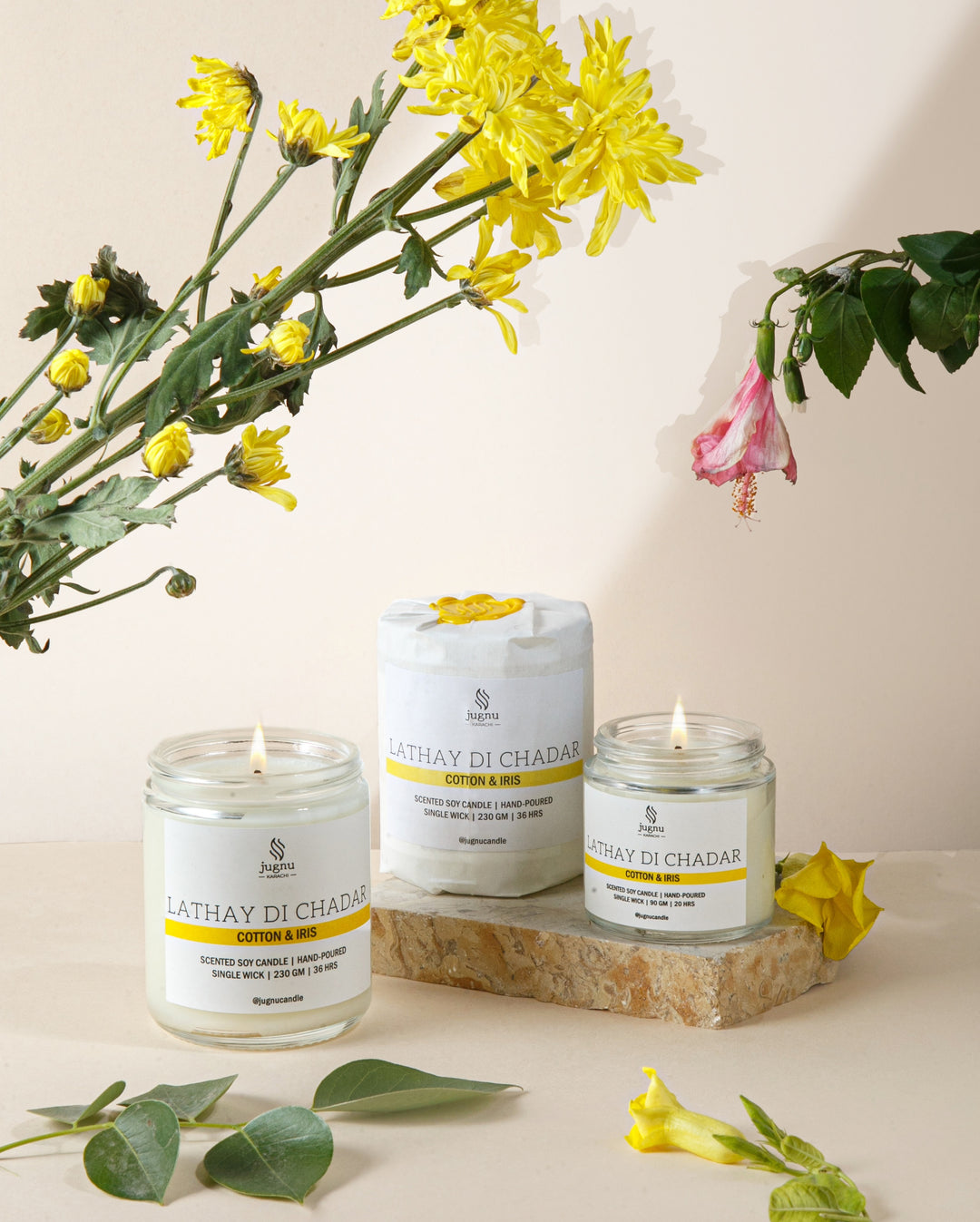 Lathay Di Chadar (Cotton & Iris) - Scented Soy Candle