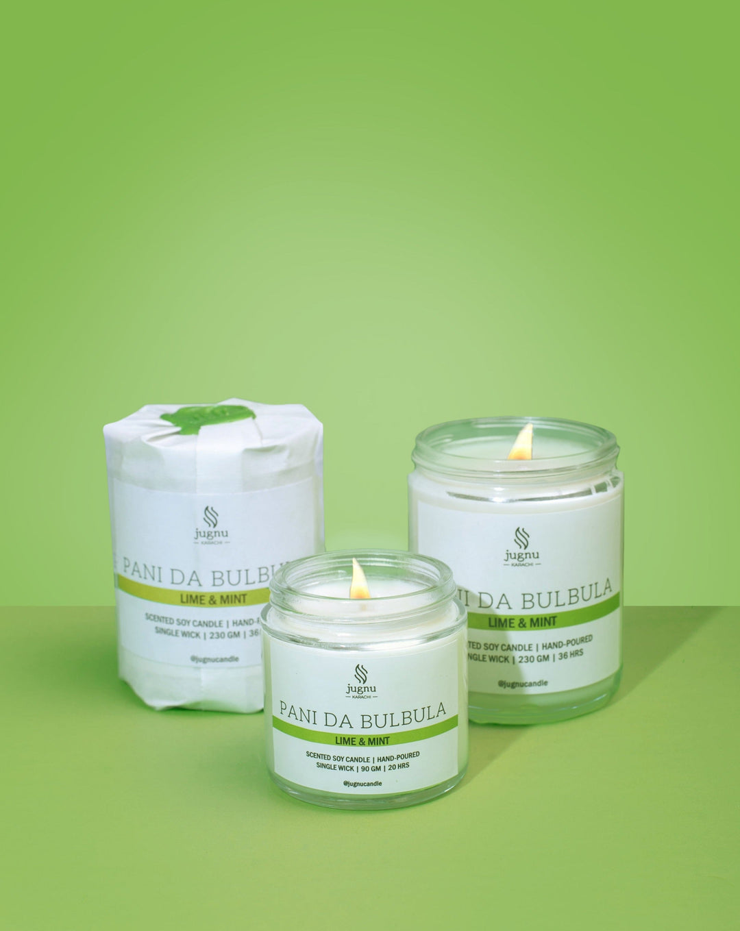 Pani Da Bulbula (Lime & Mint) - Scented Soy Candle