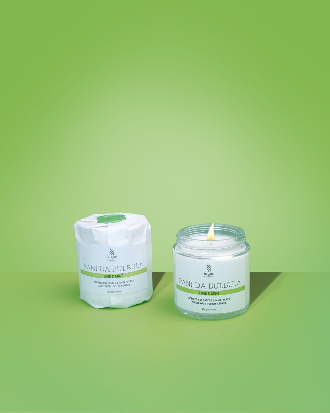Pani Da Bulbula (Lime & Mint) - Scented Soy Candle