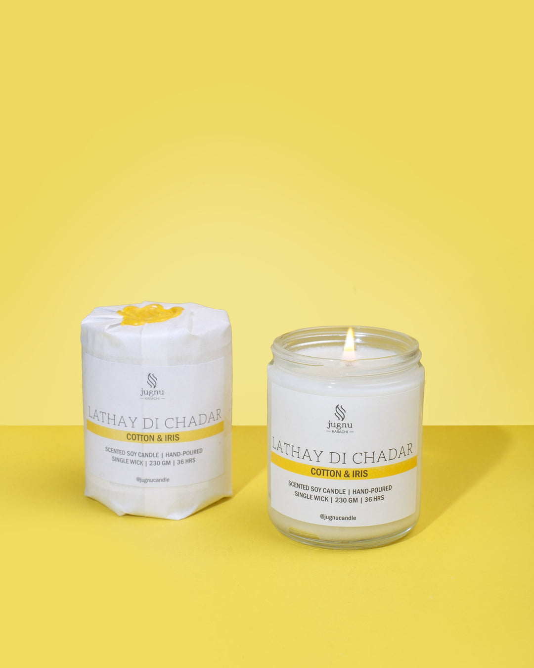 Lathay Di Chadar (Cotton & Iris) - Scented Soy Candle