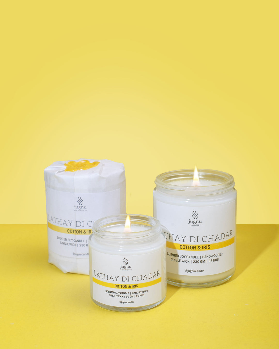 Lathay Di Chadar (Cotton & Iris) - Scented Soy Candle