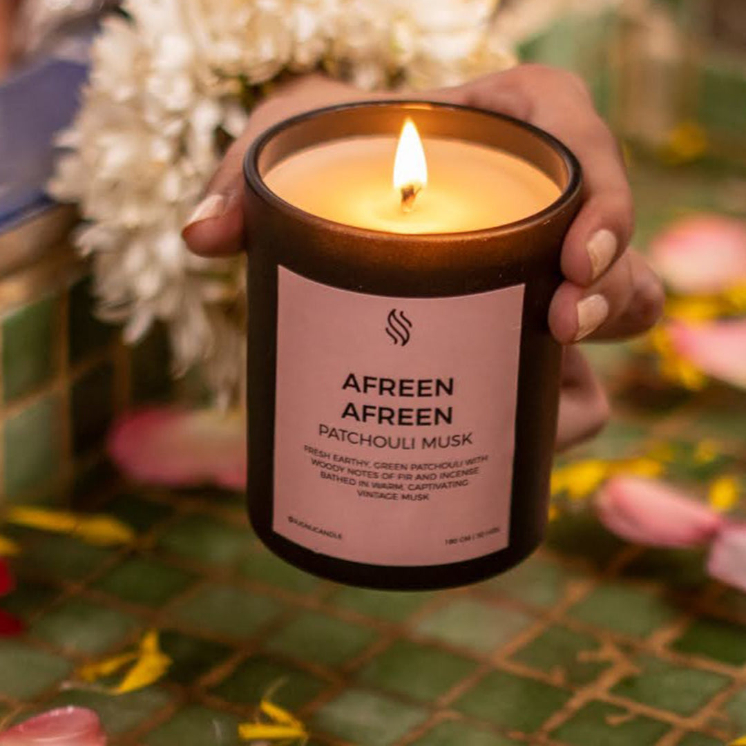 Afreen Afreen (Patchouli Musk) - Hand-poured Scented Soy Candle