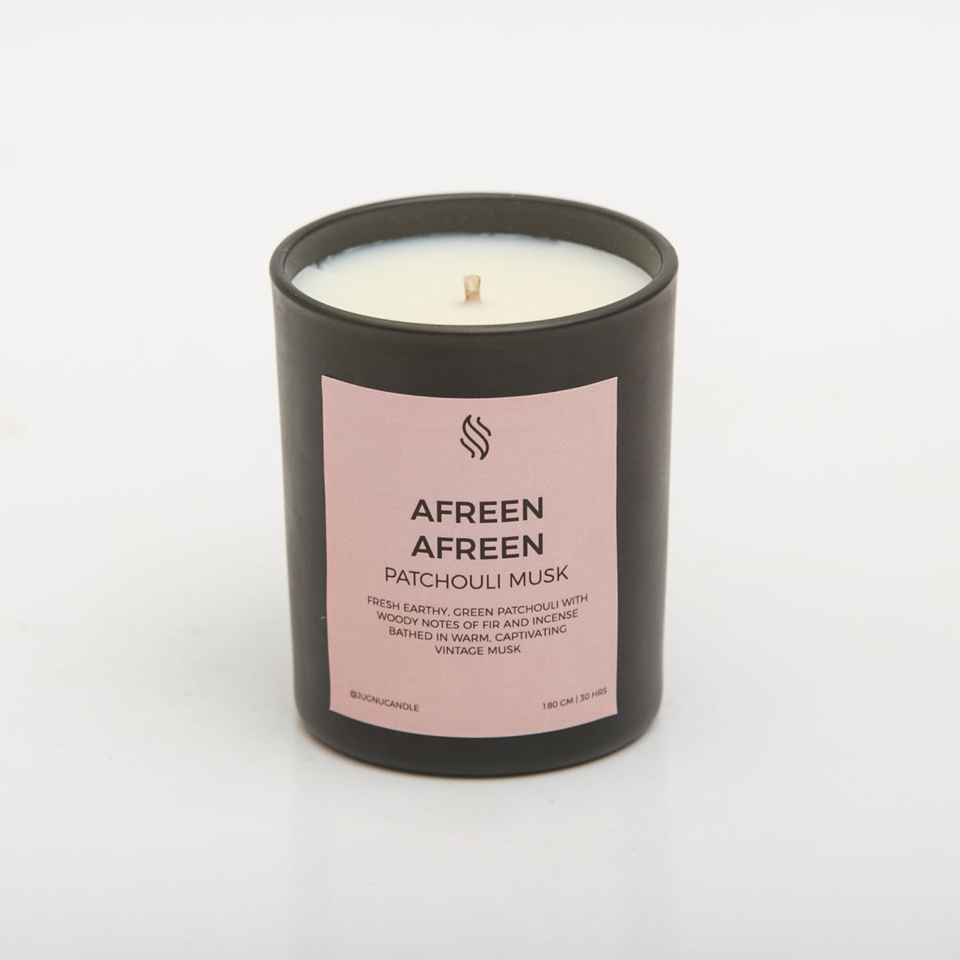 Afreen Afreen (Patchouli Musk) - Hand-poured Scented Soy Candle