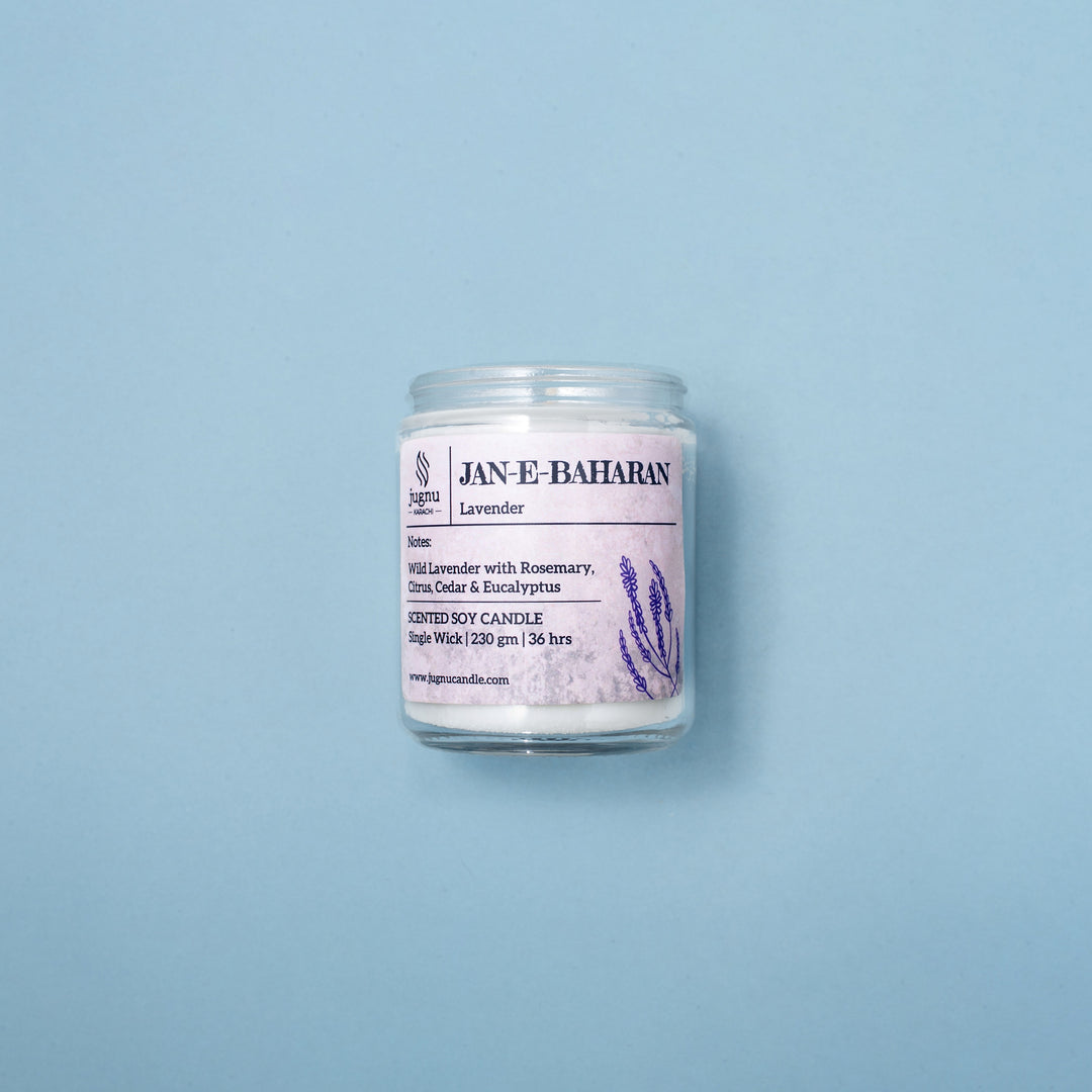 Jan e Baharan (Lavender) - Hand-poured Scented Soy Candle