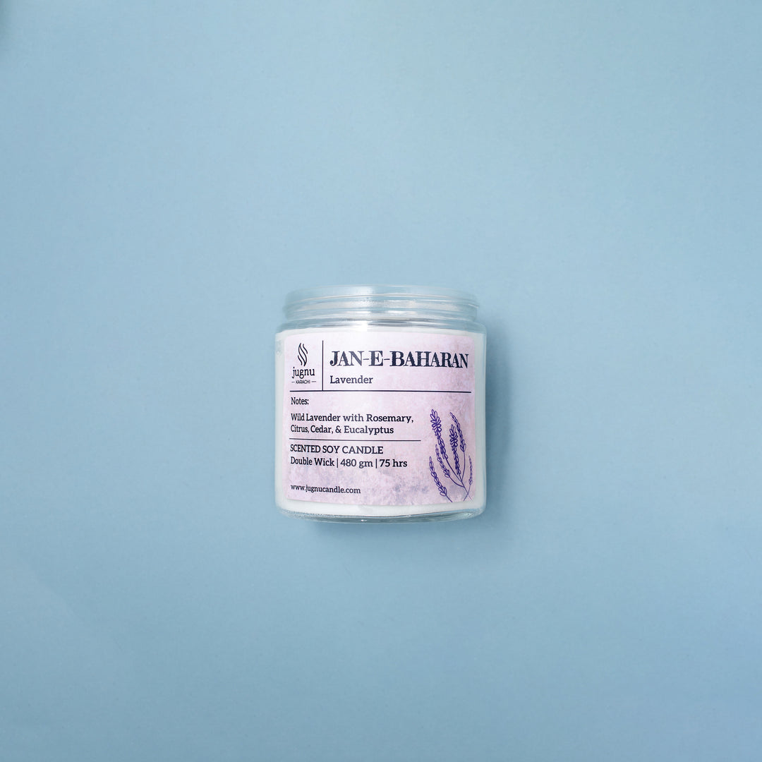 Jan e Baharan (Lavender) - Hand-poured Scented Soy Candle