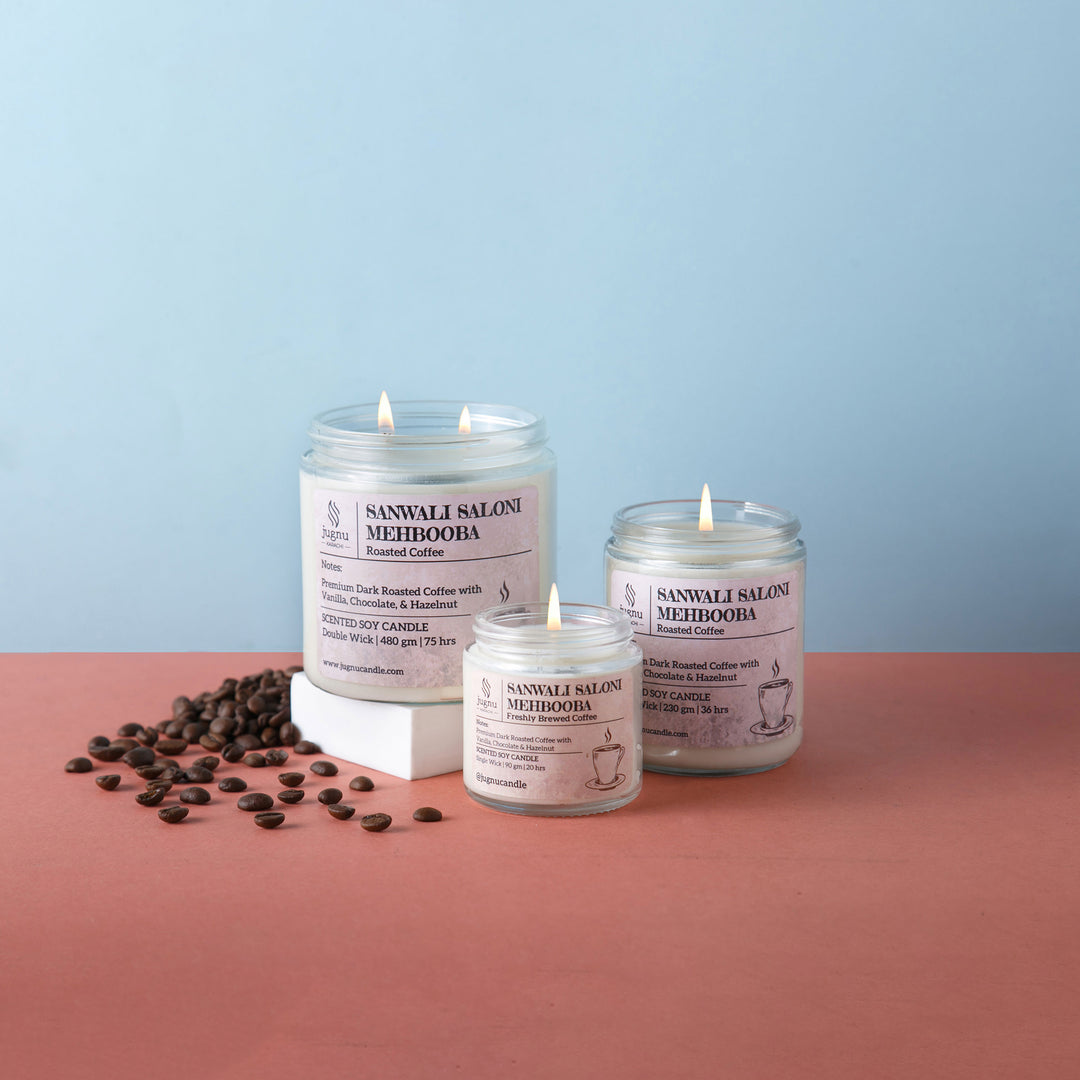 Sanwali Saloni Mehbooba (Freshly Brewed Coffee) - Hand-poured Scented Soy Candle