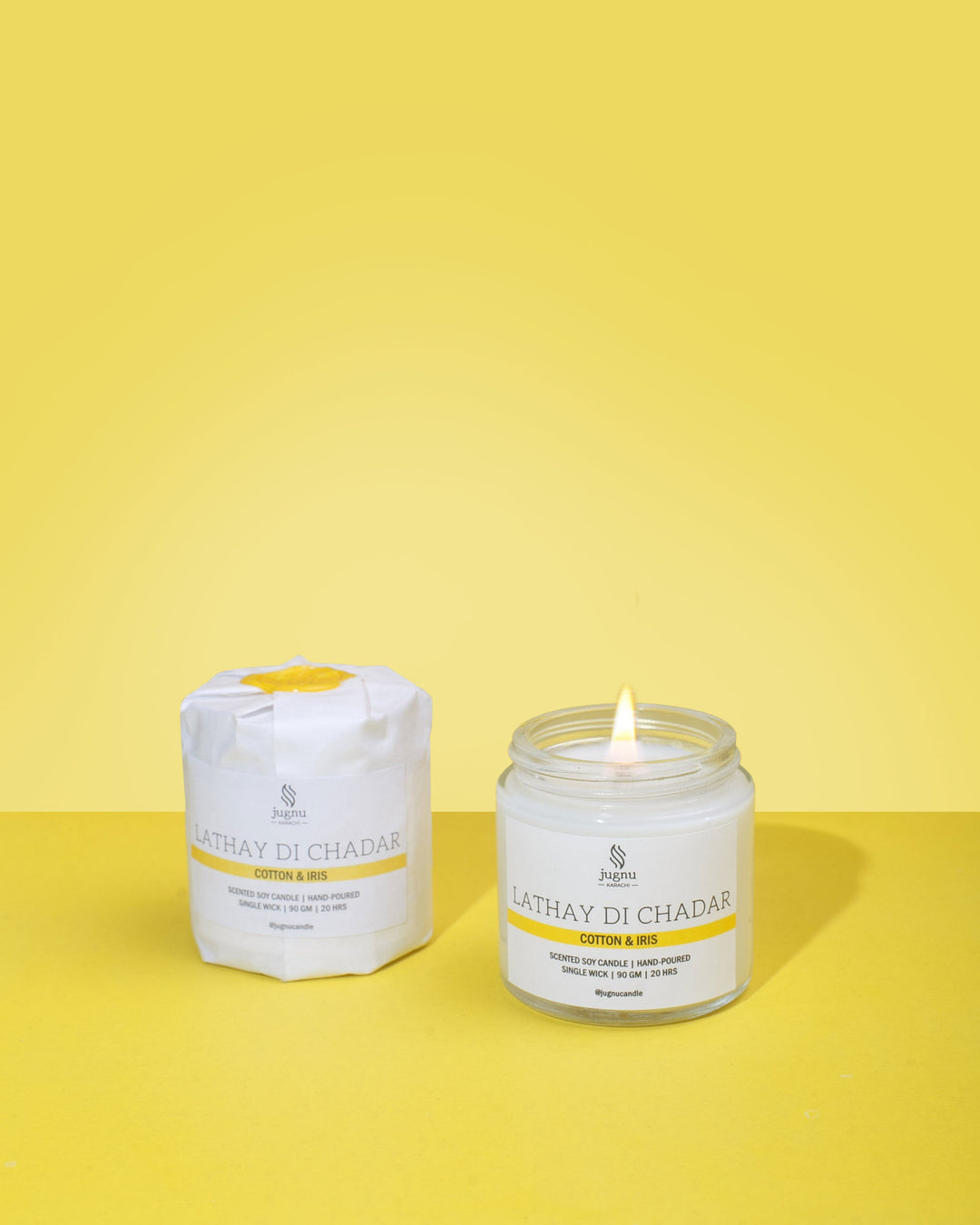 Lathay Di Chadar (Cotton & Iris) - Scented Soy Candle