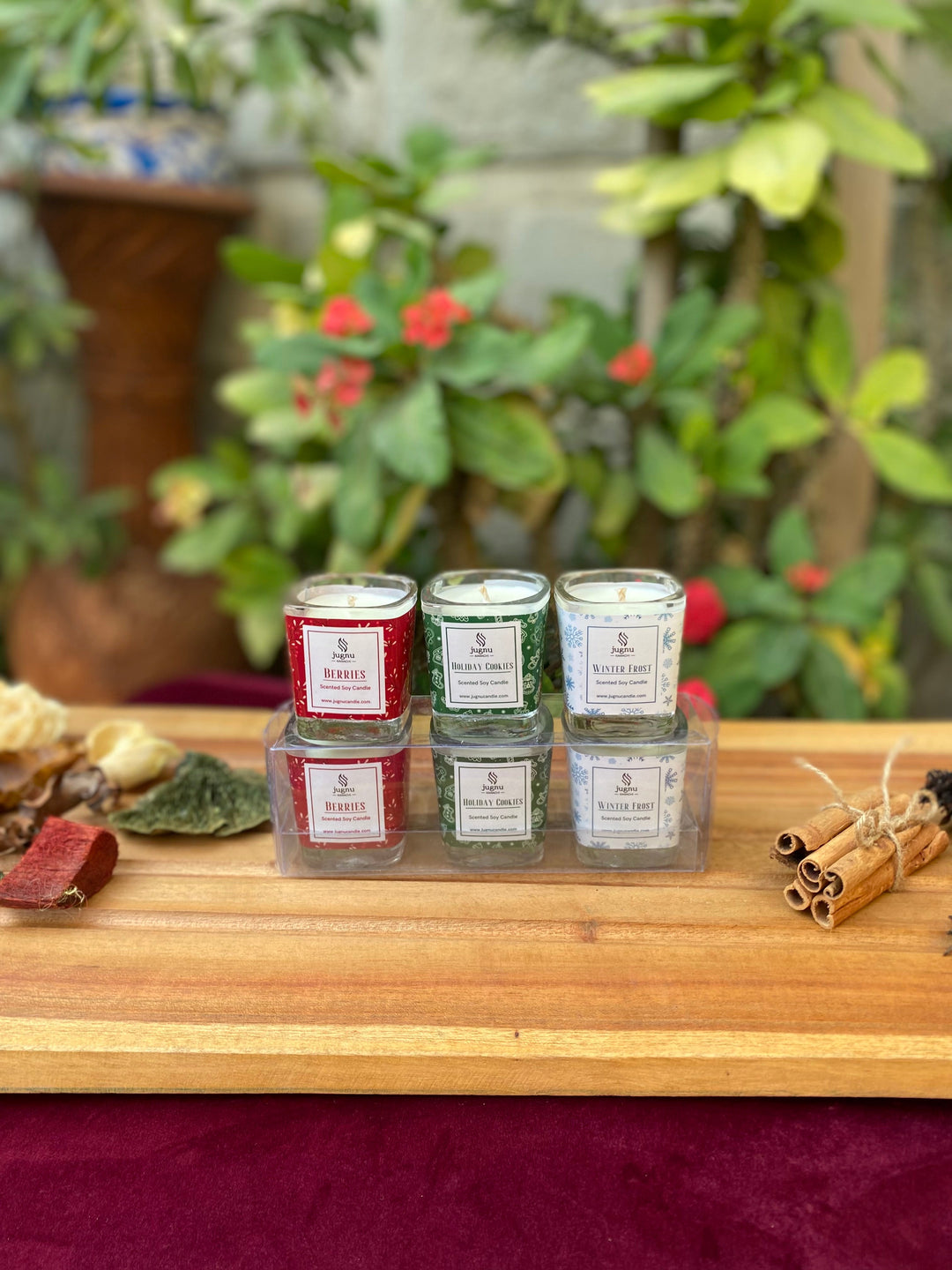 Holiday Drop - Pack of 3 Holiday-Themed Mini Candles