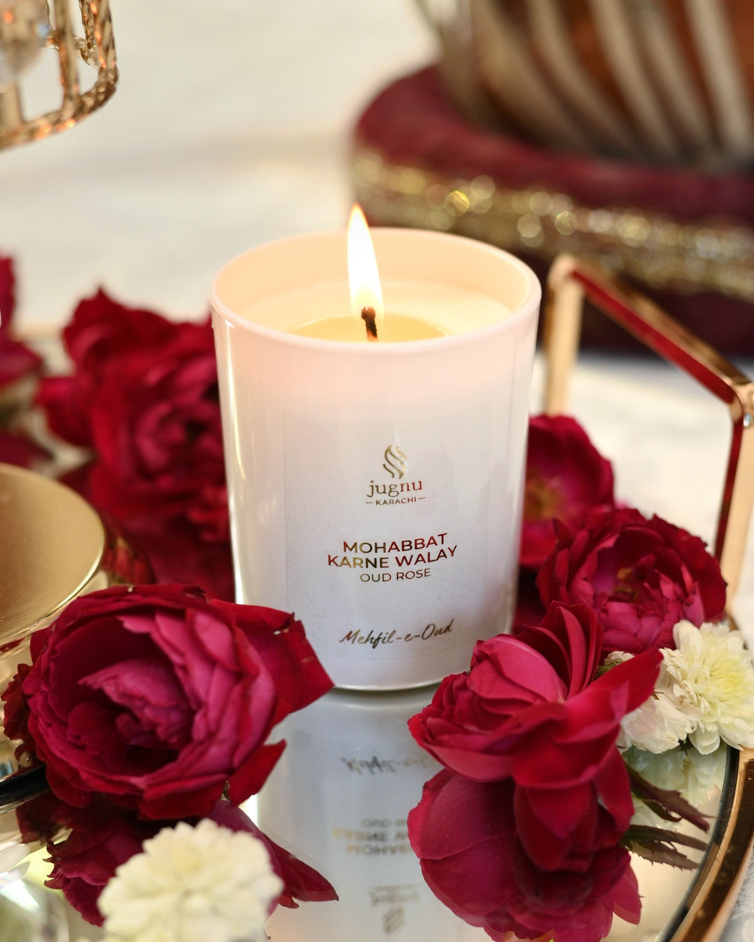 Mohabbat Karne Walay (Oud Rose) - Scented Soy Candle