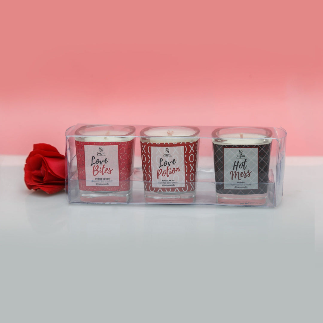 Valentine's Day Drop - Pack of 3 Mini Candles for Your Valentine